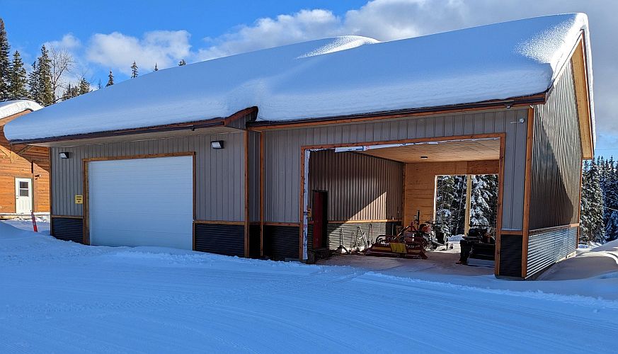 New garage - outside view