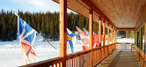 Ski lodge during an event